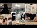 uni vlog 📖 being productive, campus life, cozy bookstore vlog!