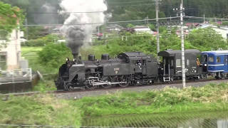 東武鉄道ＳＬ大樹試験運転初日　鬼怒川線 大桑駅ー大谷向駅間上り