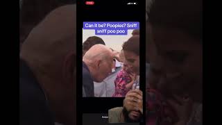 Joe Biden Sniffing Again