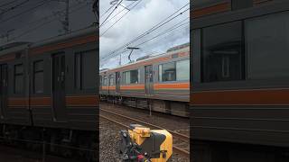 運転再開後の1本目の電車#211系 #313系 #通過シーン