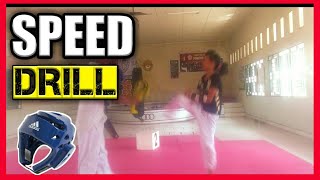 HOW TO KICK FASTER AND STRONGER | TAEKWONDO SPEED DRILL