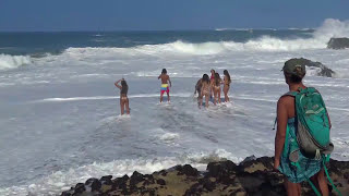 Big Waves at Lumahai Beach in Kauai
