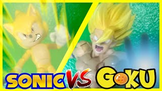 How I would end a sonic vs Goku stop motion animation