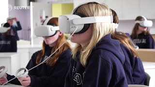'Metaverse school' teaches students using VR
