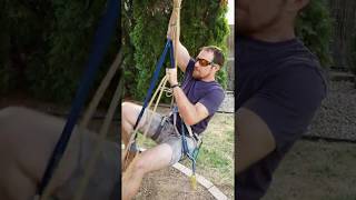 How to ascend a double rappel rope