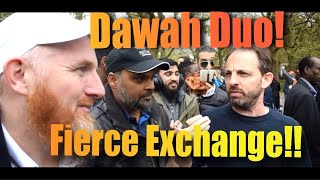 **Dawah Duo** Fierce Exchange!| Hamza \u0026 Hashim Vs Atheist | Old Is Gold  Speakers Corner | Hyde Park