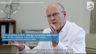 Proven allergy symptom reduction (Tested by ECARF) | Philips | Air Purifier | AC4012, AC4372, AC4025