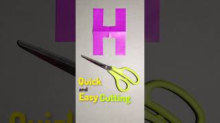 How to Cut the Letter "H" on Paper Without a Pattern #mrhandicraft