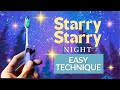 WOW! You Can Use a Toothbrush to Create Stars - Pastel Painting Tutorial