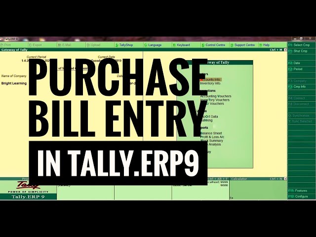 How To Master Purchase Invoice Processing In Tally Erp 9 Gst For New How To Master Purchase Invoice Processing In Tally Erp 9 Gst For New