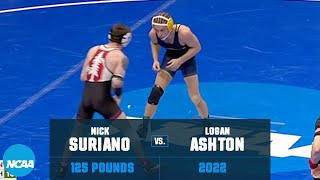 Nick Suriano vs. Logan Ashton: 2022 NCAA first round (125 lbs.)