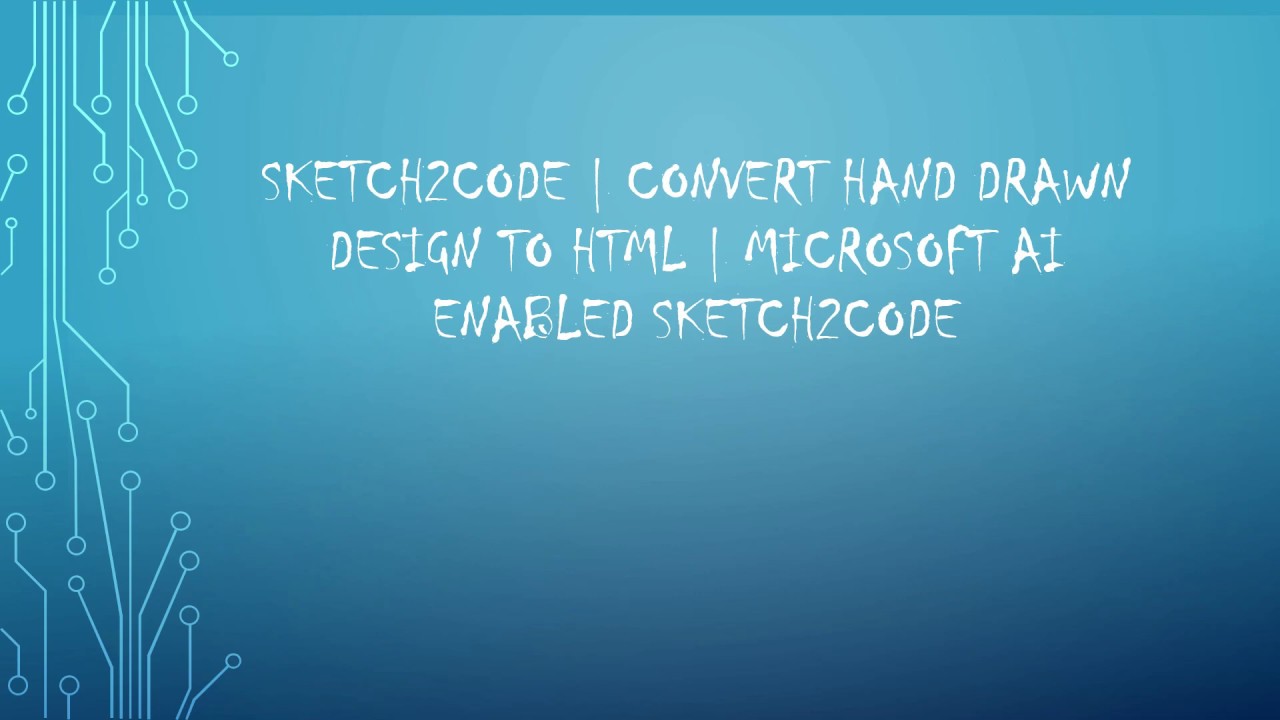 Sketch2code Convert Hand Drawn Design To Html Microsoft Ai Enabled