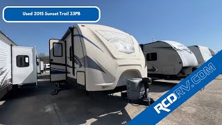 USED 2015 Crossroads Sunset Trail 33PB Travel Trailer Walk Through