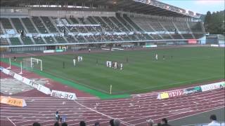 2014 JFL 1st stage 第10節 ファジアーノ岡山ネクスト vs 鹿児島ユナイテッドFC PK・ゴールシーン