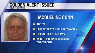 Golden alert issued for missing Webster County woman