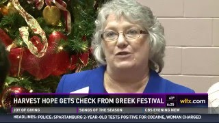 Columbia's Greek Festival donates to Harvest Hope