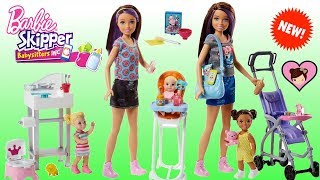 New Barbie Skipper Babysitters Inc Toys -  Barbie Baby Stroller, Crib and Highchair!