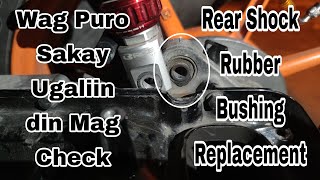 Rear shock Rubber Bushing Removal and Installation New Rubber Bushing | Mio Sporty