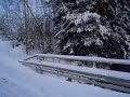 river with snow in parkano finland