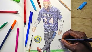 [LIVE] Drawing NEYMAR JR (Kobe tribute) Sketch Daily E8 | DeMoose Art