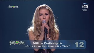 Dainininkė Milita Daikerytė atliko Palomos Faith kūrinį „Only Love Can Hurt Like This“