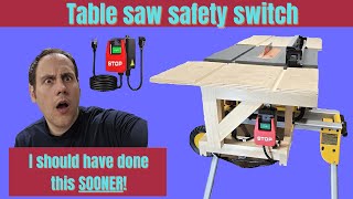 Adding a paddle switch to my Dewalt Table saw || A modification I should've made SOONER!