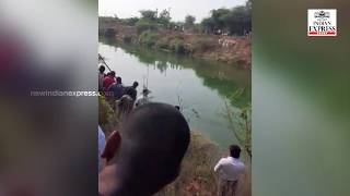 WATCH: Three die as car plunges into a canal in Telangana