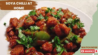 सोया चिली रेसिपी | स्वादिष्ट और आसान तरीका / Soya Chilli Recipe in Hindi / Soya Chilli Recipe