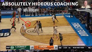 VIRGINIA CAVALIERS absolutely hideous coaching vs. COLORADO STATE