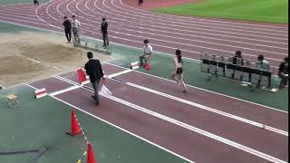 2018.10.28 岡山カーニバル 女子走幅跳 3回目