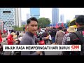 Aksi Longmarch Massa Memperingati Hari Buruh di Jakarta