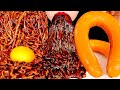 ASMR MÌ ĐẬU ĐEN TRUFFLE, NẤM ENOKI ĐEN CAY, XÚC XÍCH | ĂN ÂM THANH, PHIM ĂN MUKBANG