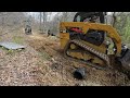 doing real work with the chinese mini excavator installing culverts