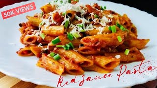 Red Sauce Pasta | Quick and easy pasta | Spicy red pasta recipe