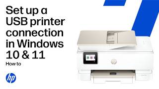How to set up an HP printer using a USB connection in Windows 10 or 11 | HP Support