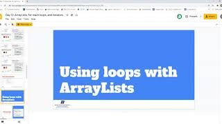 ArrayList, forEachLoops, and Iterators