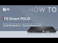 How to Manage Smart Rack PDUs: Local and Remote Methods | FS