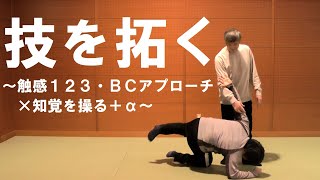 「技を拓く～触感１２３・ＢＣアプローチ×知覚を操る＋α～」を一部公開【自然体研究：武術動作を通した能力開発】□合気道の達人・武術・武道・施術・手技の達人の動きからの素材研究