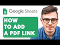 How to Add a PDF Link in Google Sheets [2025 Guide]