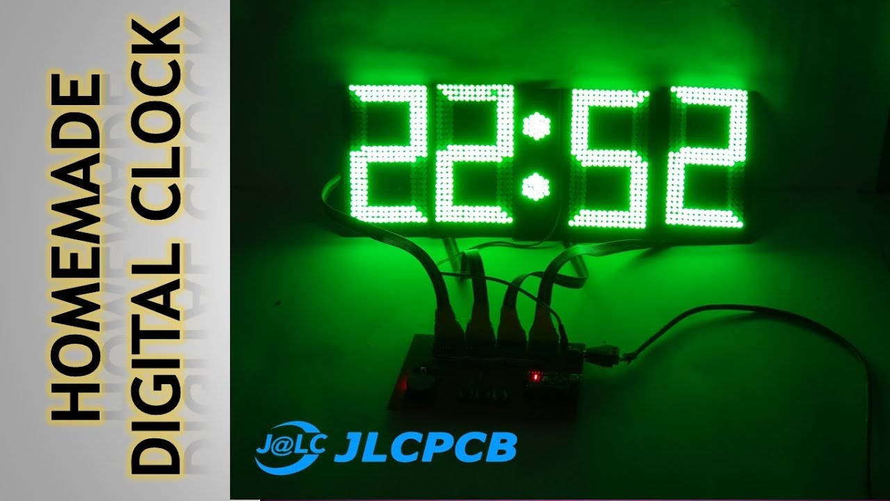 Diy Digital Clock Homemade Youtube