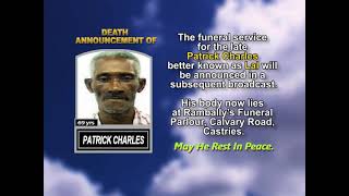 Patrick Charles ~ Medium Obituary-