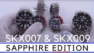 2018 Seiko SKX007 & SKX009 Sapphire Edition Original Dive Watch New Releases - Limited Run