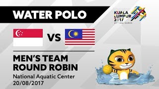 KL2017 29th SEA Games | KL2017 Men's Water Polo - SGP 🇸🇬 vs MAS 🇲🇾 | 20/08