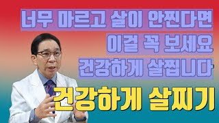 너무 마르고 살이 안찐다면 이걸 꼭 보세요 - 건강하게 살찌기