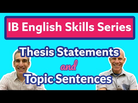How do you link back to a topic sentence?