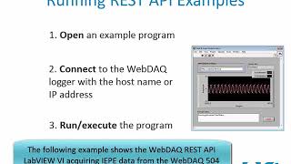 WebDAQ REST API Example Demo