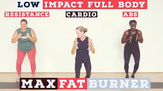 Low impact cardio, resistance and core TOTAL body workout.
