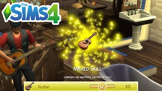 How To Max Guitar Skill Cheat (Level Up Skills Cheats) - The Sims 4