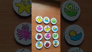 memory matching game for kids/toddlers #youtubeshorts #indoorgames #diyactivies #diy