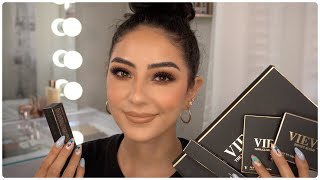 REVIEWING \u0026 TRYING VIEVE COSMETICS BY JAMIE GENEVIEVE!!